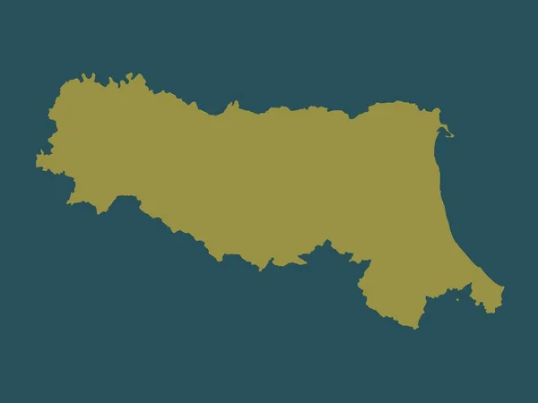 Emilia Romagna 意大利地区 固体颜色形状 — 图库照片