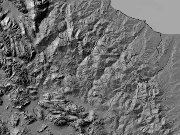 Molise Region Itálie Bilevel Elevační Mapa Jezery Řekami — Stock fotografie