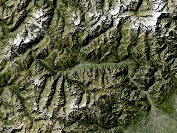 Valle Aosta Región Autónoma Italia Mapa Satelital Baja Resolución — Foto de Stock