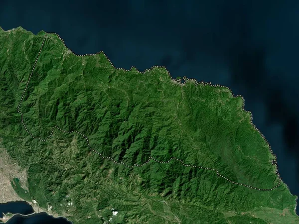 Portland Parroquia Jamaica Mapa Satelital Baja Resolución — Foto de Stock
