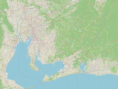 Aichi, Japonya Belediyesi. Açık Sokak Haritası