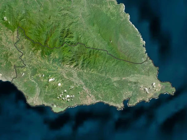Saint Thomas Paróquia Jamaica Mapa Satélite Alta Resolução — Fotografia de Stock