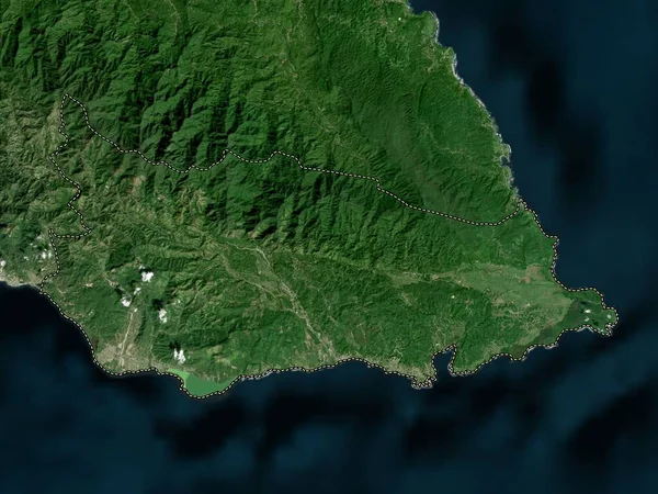 Sankt Thomas Jamaicas Församling Lågupplöst Satellitkarta — Stockfoto