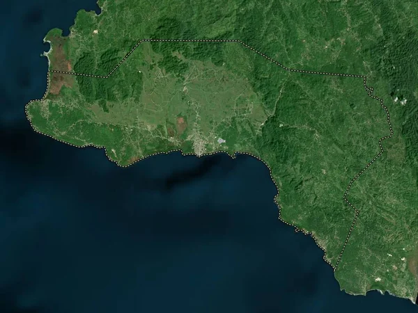 Westmoreland Paroisse Jamaïque Carte Satellite Basse Résolution — Photo