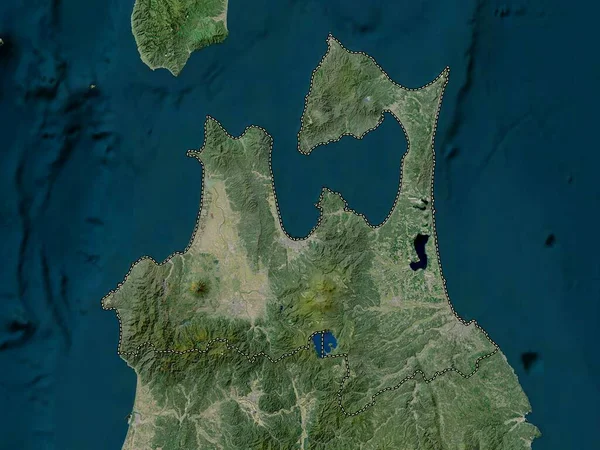 Aomori Prefekturen Japan Högupplöst Satellitkarta — Stockfoto