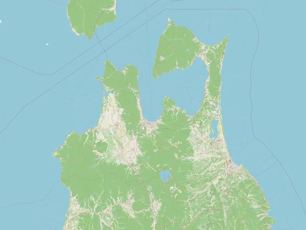 Aomori Prefettura Del Giappone Mappa Stradale Aperta — Foto Stock