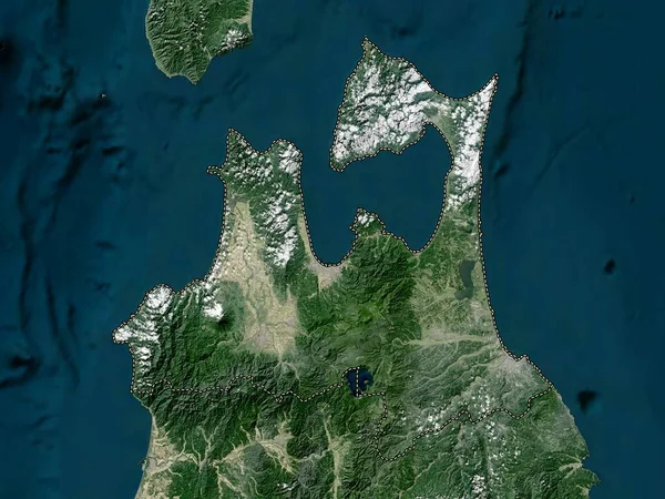 Aomori Prefekturen Japan Lågupplöst Satellitkarta — Stockfoto