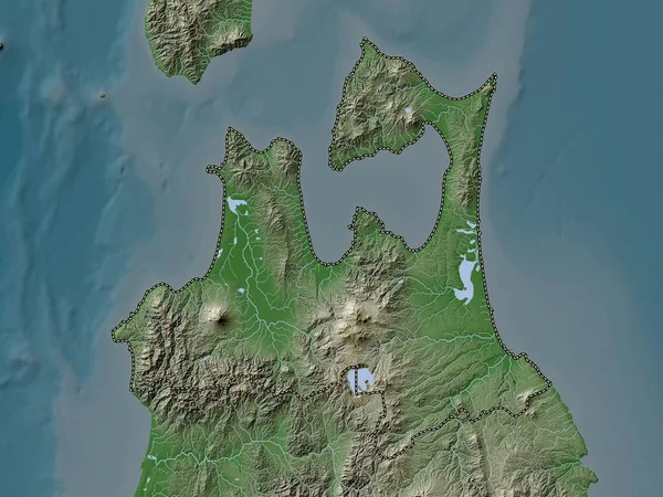 Aomori Prefektura Japonska Výškové Mapy Barevné Stylu Wiki Jezery Řekami — Stock fotografie