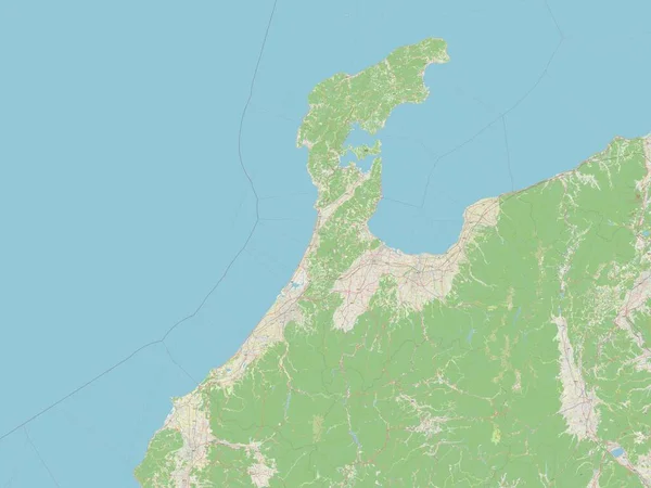 Ішікава Префектура Японії Відкрита Карта Вулиць — стокове фото
