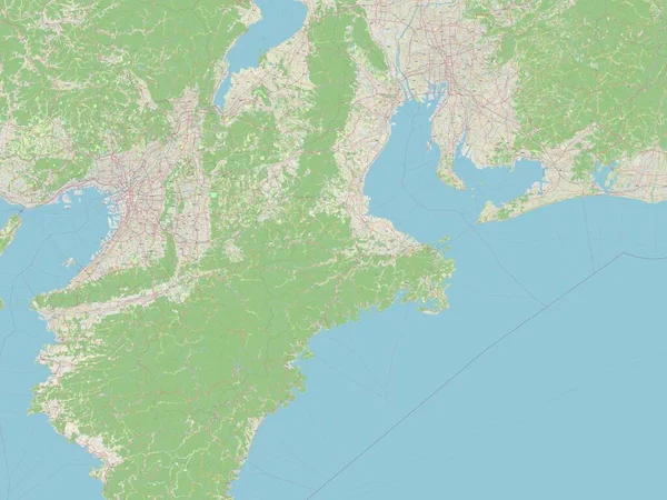Mie Japán Prefektúrája Open Street Térkép — Stock Fotó