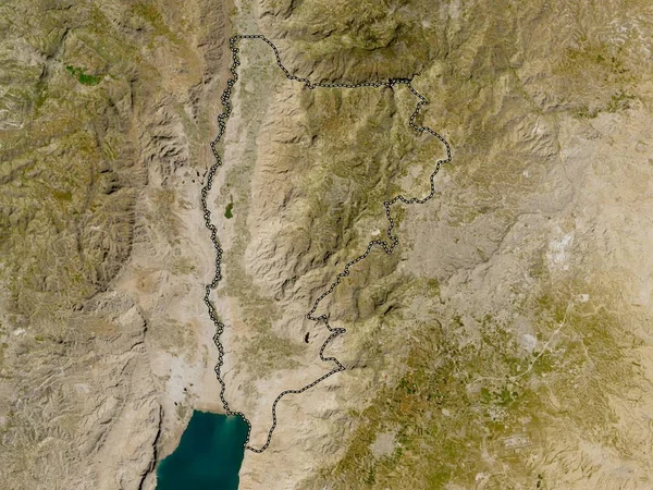 Balqa Provinsen Jordanien Lågupplöst Satellitkarta — Stockfoto