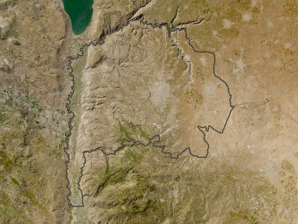 Irbid Província Jordânia Mapa Satélite Baixa Resolução — Fotografia de Stock