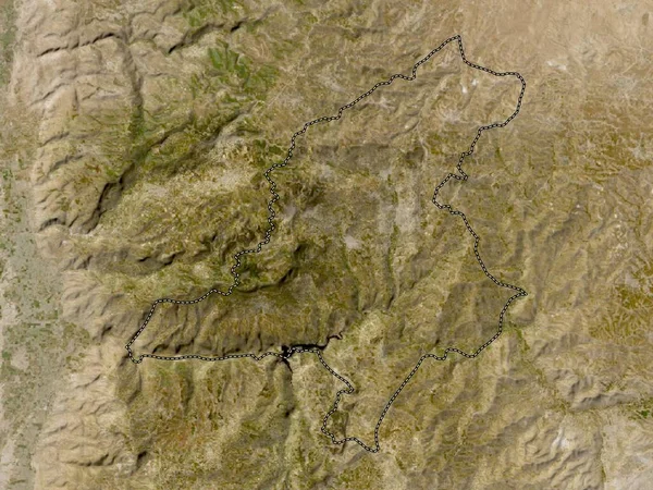 ヨルダンのジャラシュ州 低解像度衛星地図 — ストック写真