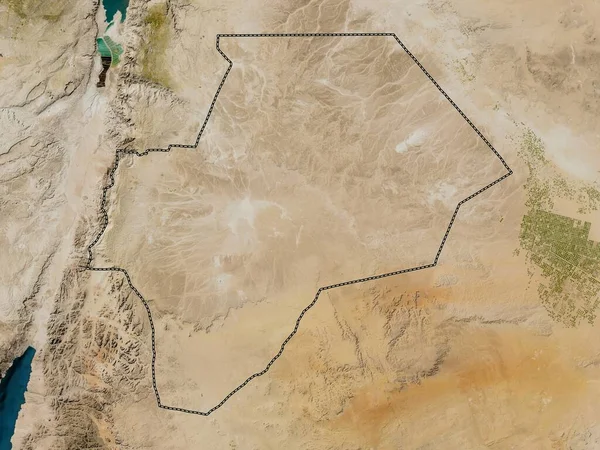 Province Jordanie Carte Satellite Basse Résolution — Photo