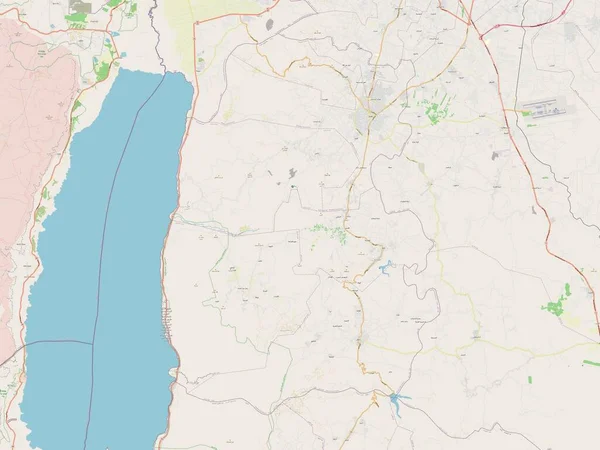 Мадаба Провінція Йорданія Відкрита Карта Вулиць — стокове фото