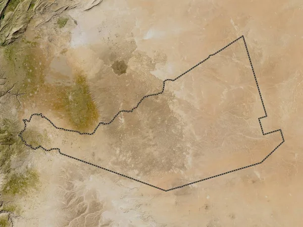Mafraq Provincie Jordanië Satellietkaart Met Lage Resolutie — Stockfoto