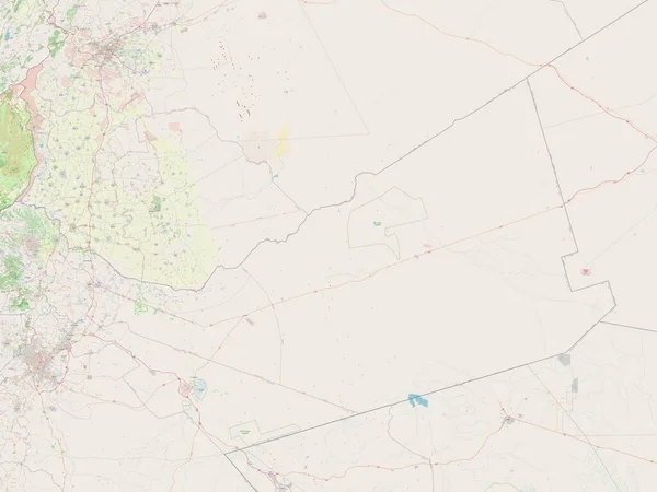 Мафрак Провінція Йорданія Відкрита Карта Вулиць — стокове фото
