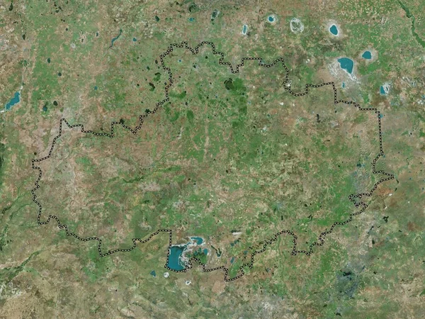 Aqmola Región Kazajstán Mapa Satélite Alta Resolución — Foto de Stock