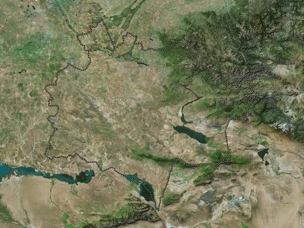 Östra Kazakstan Regionen Kazakstan Högupplöst Satellitkarta — Stockfoto
