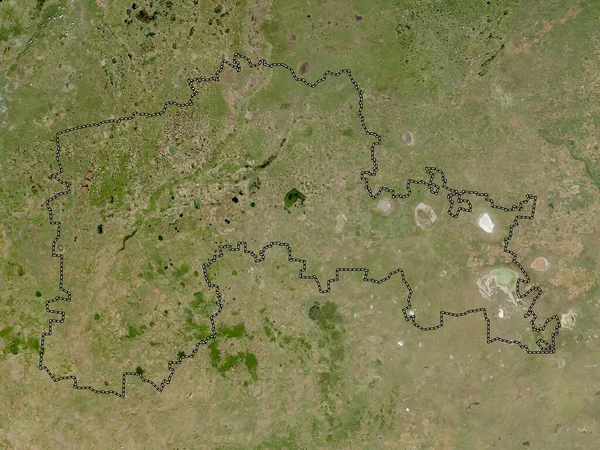 Severní Kazachstán Oblast Kazachstánu Satelitní Mapa Nízkým Rozlišením — Stock fotografie