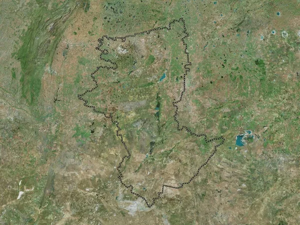 Qostanay Região Cazaquistão Mapa Satélite Alta Resolução — Fotografia de Stock