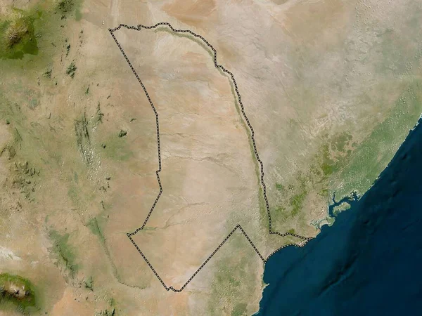 Tana River Provincie Kenia Satellietkaart Met Lage Resolutie — Stockfoto