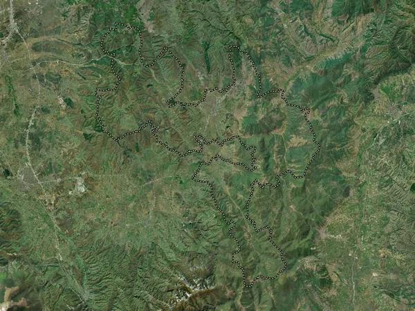 Gjilan Município Kosovo Mapa Satélite Alta Resolução — Fotografia de Stock