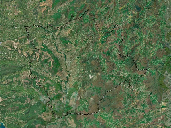 Kline Kosovos Kommun Högupplöst Satellitkarta — Stockfoto