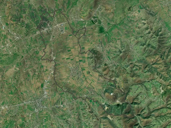 Kllokot Comune Del Kosovo Mappa Satellitare Alta Risoluzione — Foto Stock