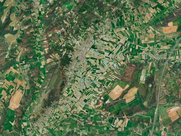 Mamusha Kosovos Kommun Högupplöst Satellitkarta — Stockfoto