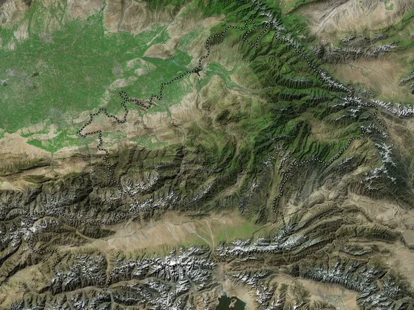 Osh Kırgızistan Şehri Yüksek Çözünürlüklü Uydu Haritası — Stok fotoğraf