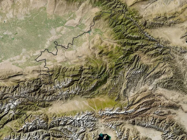 Osh Kirgizistan Lågupplöst Satellitkarta — Stockfoto