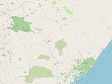 Garissa, Kenya ilçesi. Açık Sokak Haritası