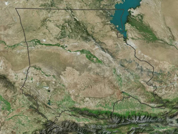 Zhambyl Regio Kazachstan Satellietkaart Met Hoge Resolutie — Stockfoto