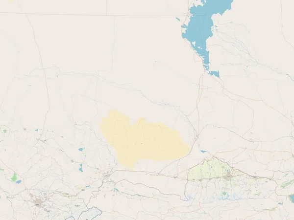 Zhambyl Região Cazaquistão Abrir Mapa Ruas — Fotografia de Stock