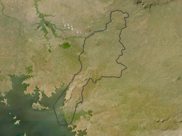 Busia Länet Kenya Lågupplöst Satellitkarta — Stockfoto