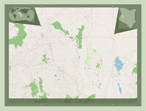 Elgeyo Marakwet Condado Kenia Open Street Map Mapas Ubicación Auxiliares —  Fotos de Stock