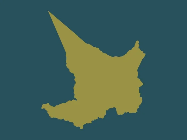 ケニアの郡エンブ 単色形状 — ストック写真