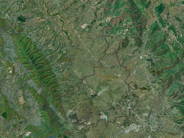 Obiliq Municipio Kosovo Mapa Satélite Alta Resolución — Foto de Stock