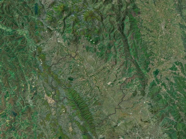 Vushtrri Kosovos Kommun Högupplöst Satellitkarta — Stockfoto