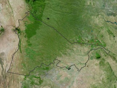 Kiambu, Kenya ilçesi. Yüksek çözünürlüklü uydu haritası