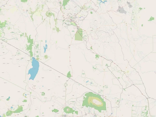 Kajiado Hrabstwo Kenia Otwarta Mapa Ulic — Zdjęcie stockowe