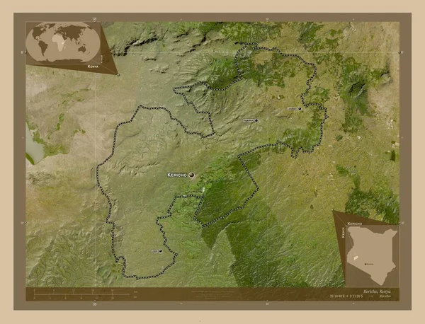 Керіко Графство Кенія Супутникова Карта Низькою Роздільною Здатністю Місця Розташування — стокове фото