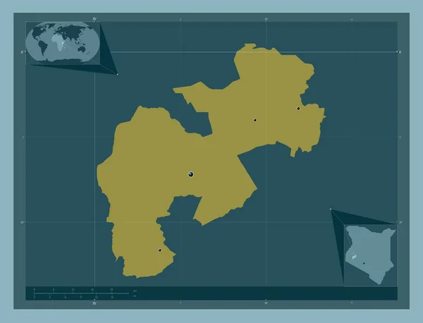 Керичо Округ Кения Твердая Форма Цвета Места Расположения Крупных Городов — стоковое фото