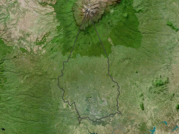 Kirinyaga Kenyas Län Högupplöst Satellitkarta — Stockfoto