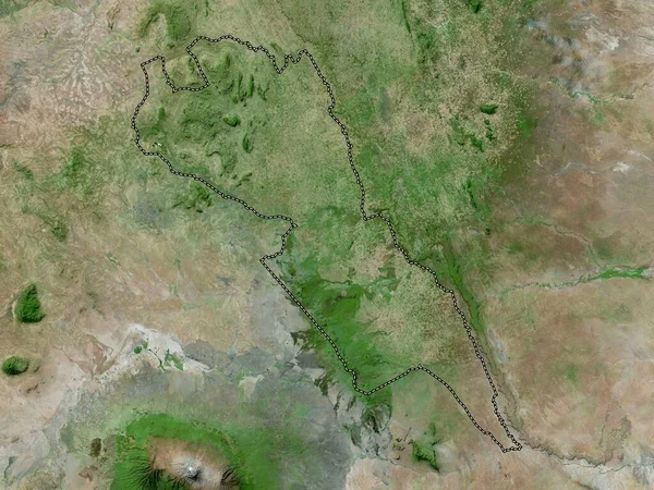 Makueni Provincie Kenia Satellietkaart Met Hoge Resolutie — Stockfoto