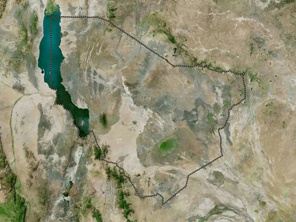 Marsabit Contea Del Kenya Mappa Satellitare Alta Risoluzione — Foto Stock