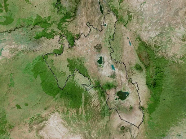 Nakuru Kenyas Län Högupplöst Satellitkarta — Stockfoto