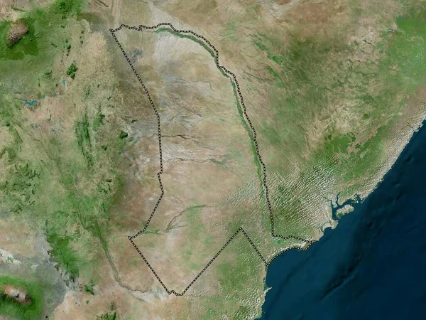 Tana River Provincie Kenia Satellietkaart Met Hoge Resolutie — Stockfoto