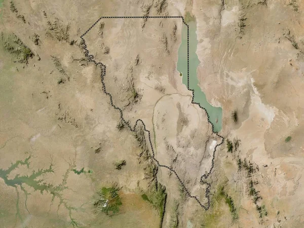 Turkana Provincie Kenia Satellietkaart Met Lage Resolutie — Stockfoto